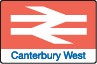 Canterbury west station logo