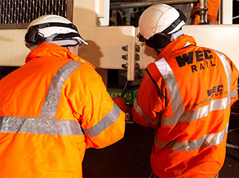 WEC Rail working on the railway